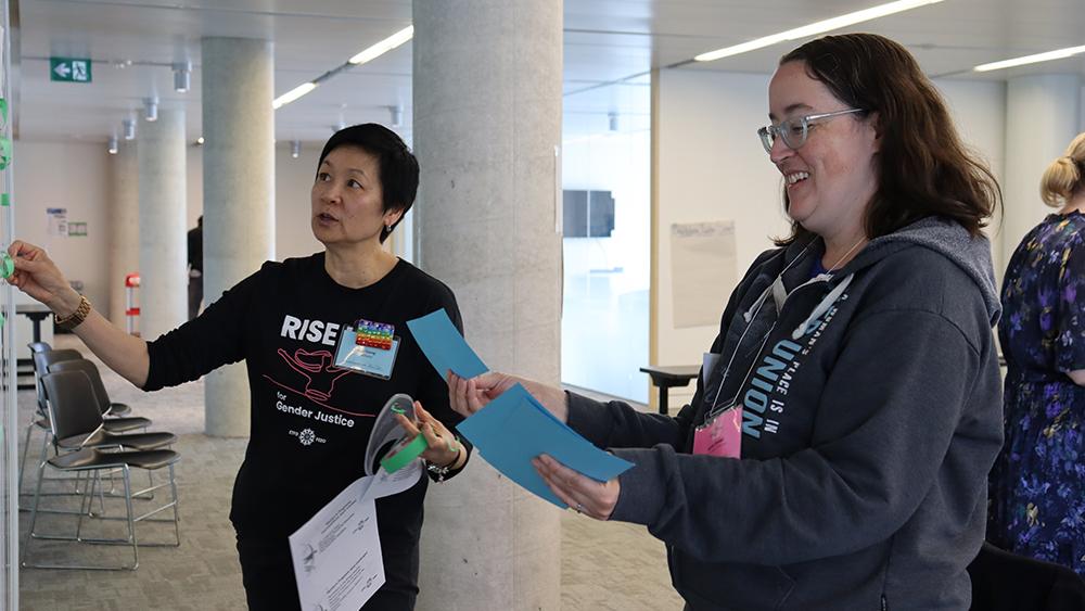 Women in Action group working together in 2024