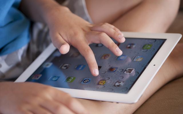 child using a tablet