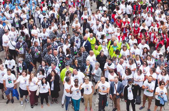 700 ETFO annual meeting delegates at Nathan Phillips Square