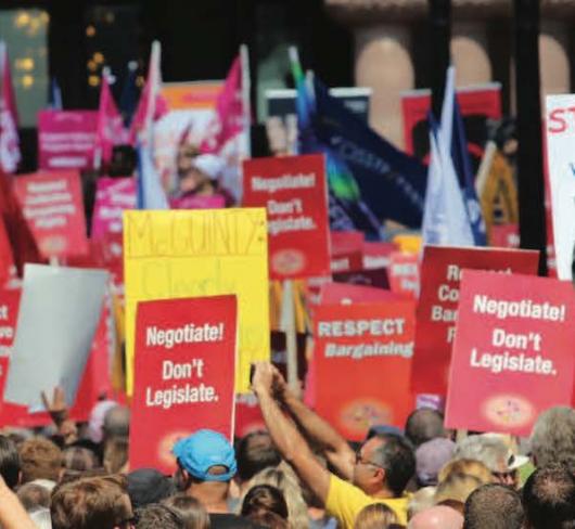 People at Rally for Education at Queen's Part in 2012