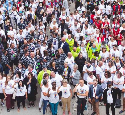 700 ETFO annual meeting delegates at Nathan Phillips Square