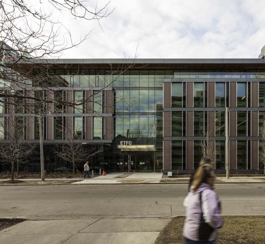 view of new ETFO office from street