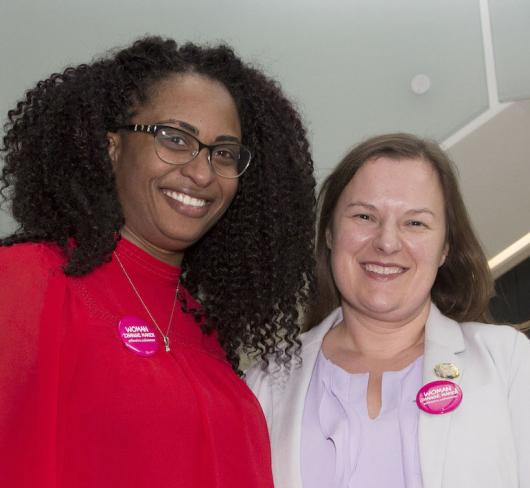 Kedisha Allen and April Elliott standing together