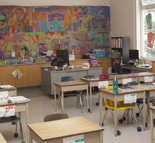 Photo of empty classroom