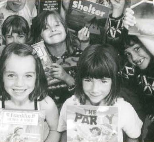 students with books