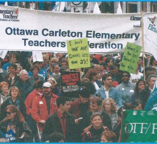 teachers at rally