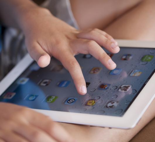 child using a tablet