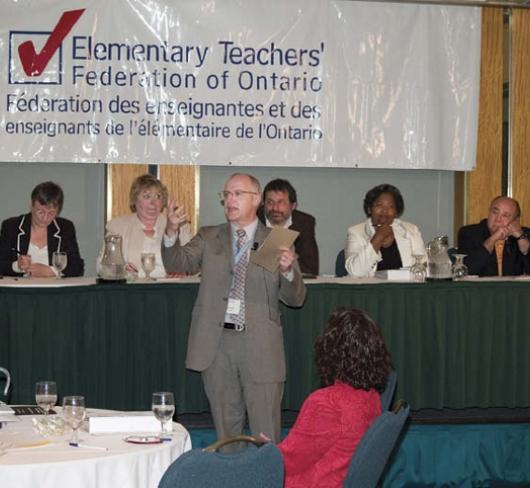 ETFO General Secretary speaking