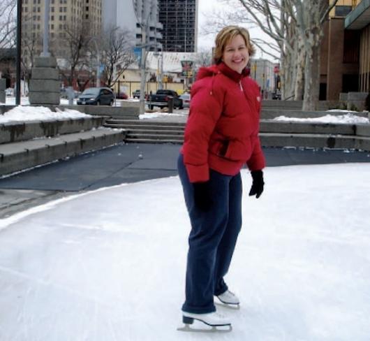 ETFO member ice skating