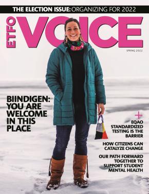 ETFO Voice Spring 2022 cover
