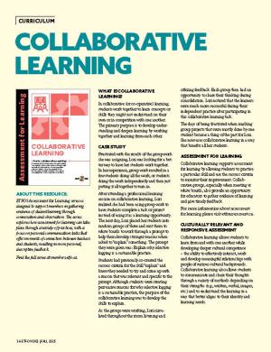 Cover of ETFO Voice Fall 2025 Curriculum titled Collaborative Learning