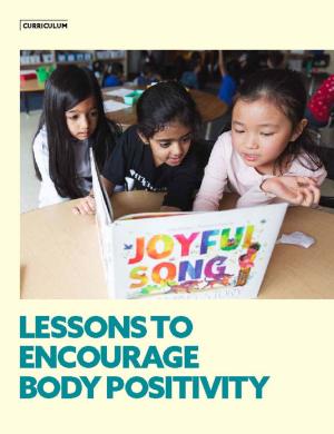 Cover of Lessons to Encourage Body Positivity curriculum